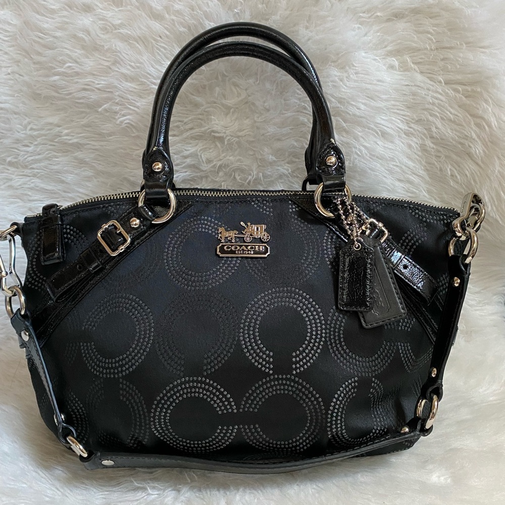 Coach Madison Dotted OP Art Sophia Satchel 15935